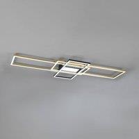 Trio Lighting Irvine LED ceiling light, CCT, dimmable, brass