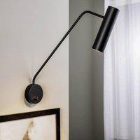 Nowodvorski Lighting Eye Super wall spotlight with switch, black