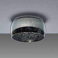 Trio Lighting Crystel glass ceiling light, chrome, 50 cm