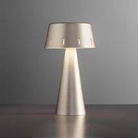 OLEV Mak LED table lamp with rechargeable battery, titanium