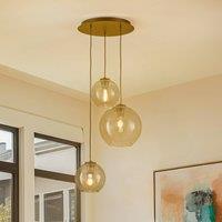 Nowodvorski Lighting Vetro pendant light in glass, 3-bulb