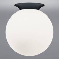 HELL Blob ceiling light, opal glass globe shade, 30 cm