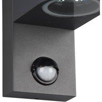 Trio Lighting Roya outdoor wall 1-bulb sensor round anthracite