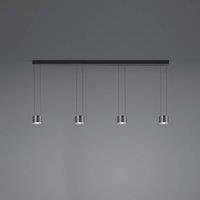 BANKAMP Impulse Flex LED pendant 4-bulb black