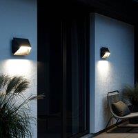 Nordlux Pontio 27 outdoor wall light, width 27 cm, black