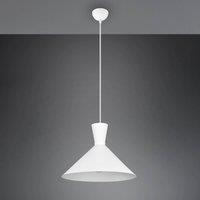Reality Leuchten Enzo pendant light, one-bulb, 35 cm, white