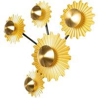 Lindby Senmia wall light in gold, five-bulb