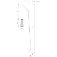 Nowodvorski Lighting Dover wall light with plug, black, 1-bulb