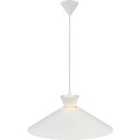 Nordlux Dial pendant light with metal shade, white, 45 cm