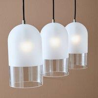 Marksljd Pendant light Cope with frosted glass 3-bulb