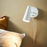 Marksljd Wall spotlight Crest metal white rocker switch