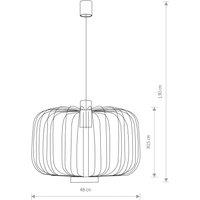 Nowodvorski Lighting Allan pendant light with steel strut lampshade