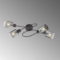 FISCHER & HONSEL Iska ceiling lamp with arms, four-bulb
