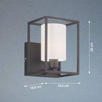 FISCHER & HONSEL Gilli wall light, fabric lampshade white