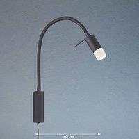 FISCHER & HONSEL Seng LED wall lamp, flexible arm, diffuser
