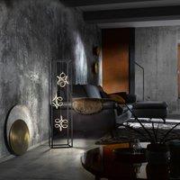FISCHER & HONSEL Gesa LED floor lamp with 3 light elements in cage