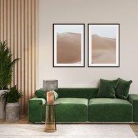 FISCHER & HONSEL Bronco table lamp with linen shade Height 50 cm