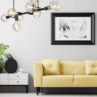 Lamkur Eliza ceiling light, 8-bulb, black