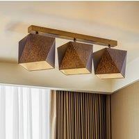 Lamkur Thea ceiling light, 3-bulb, black