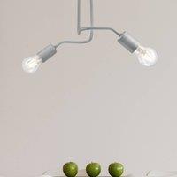 Lamkur Joiy ceiling light, 2-bulb, grey