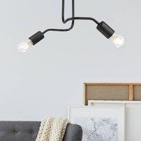 Lamkur Joiy ceiling light, 2-bulb, black