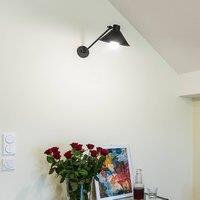 Argon Wall light Alan, movable, black, 1-bulb