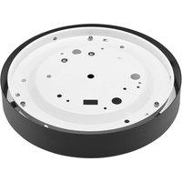 Lamkur Jaris ceiling light, curved glass, 26 cm, black