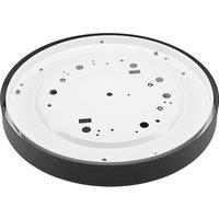 Lamkur Jaris ceiling light, curved glass, 36 cm, black