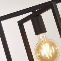 Searchlight Squares pendant light 4-bulb black