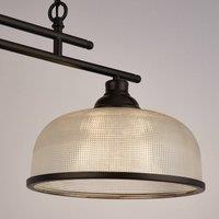 Searchlight Bistro hanging light 2-bulb, black
