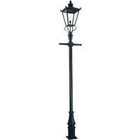 Elstead Wilmslow lamp post black one-bulb height 330 cm