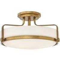 HINKLEY Harper semi-flush ceiling lamp 36.6cm, old brass