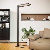 Arcchio Nelus LED office floor lamp, sensor, black