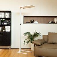 Arcchio Nelus LED office floor lamp, sensor, white