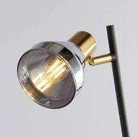 Searchlight Classy table lamp with a smoked glass lampshade