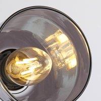Searchlight Classy 3-bulb floor lamp, smoked glass