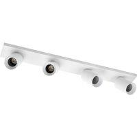 Arcchio spotlight Brinja, white, angular, 7 cm, 4-bulb, GU10