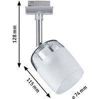 Paulmann URail Blossom spot, chrome/clear/satin