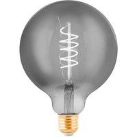 EGLO LED globe E27 G125 4W filament black-transparent