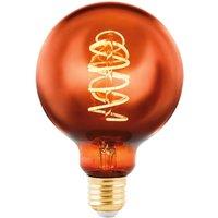 EGLO LED Globe E27 G95 4W Filament 2,000K copper