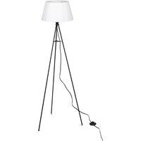 ELC Elsika tripod floor lamp, fabric shade, white