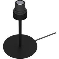 Luminex Arden table lamp without lampshade, black, height 24cm