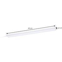 Prios Ashtonis LED under-cabinet light, angular, 40 cm