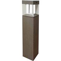 Les Jardins Teckalu LED solar path light sensor teak/white