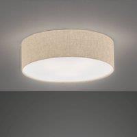 FISCHER & HONSEL Thor textile ceiling light, sand, 40cm