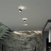 Top Light Puk! 80 Turn up/downlight matt lens brown/chrome