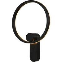 Lucande LED wall lamp Yekta, indirect, black, dimmable