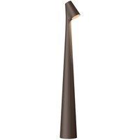 Vibia Africa LED table lamp height 40cm dark brown