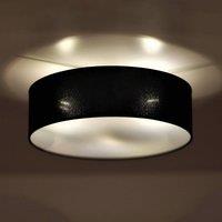 Euluna Roller blanket, black fabric shade, 50 cm