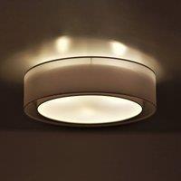 Euluna Tibu ceiling light, textile, 50cm, ecru